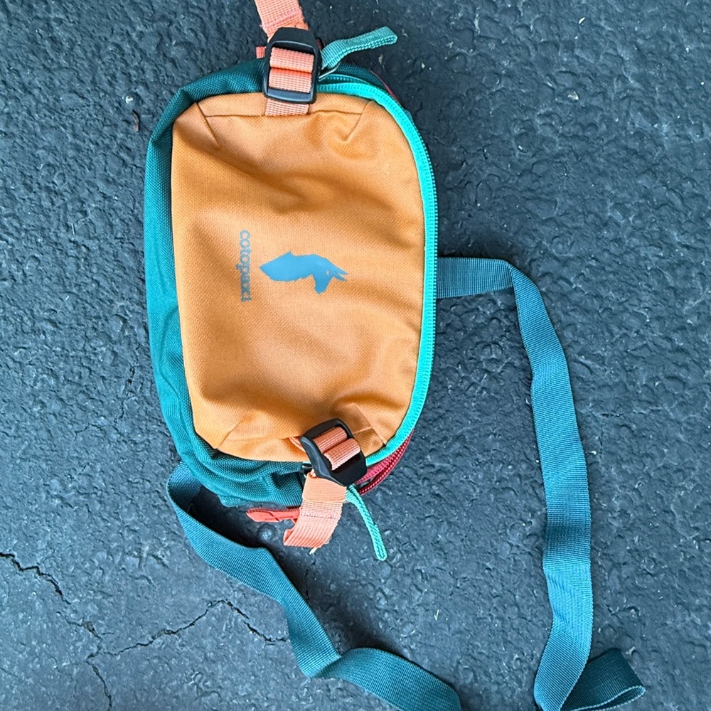 cotopaxi Teal & Orange Colorblock Sling Pack